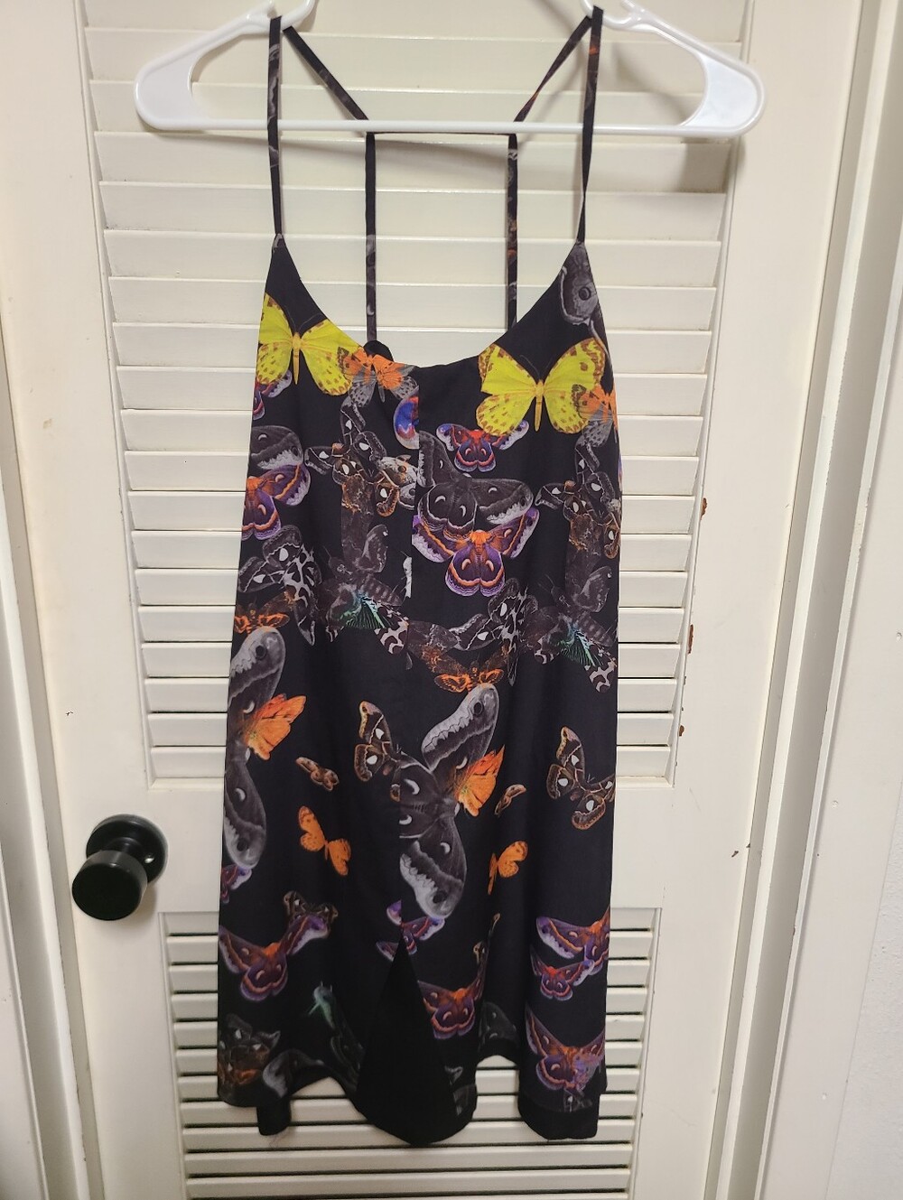 Topshop Moth Butterfly Bug Insect Print Mini Dress